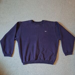 Vintage Nike Sweatshirt Crewneck with Embroidered White Swoosh